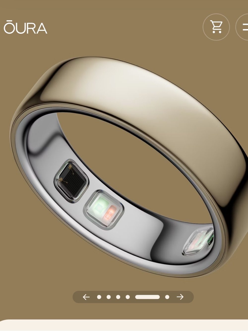 Oura Ring 5 โ Gold Finish